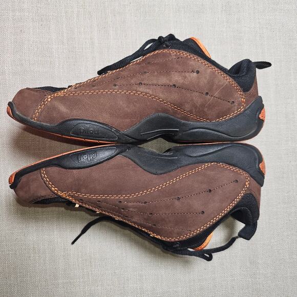 Piloti Brown Leather Driving Comfort Shoes Size 7 - Picture 5 of 12